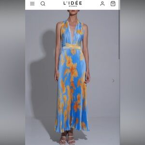LIDEE - Moderniste Gown - Jardin Blue